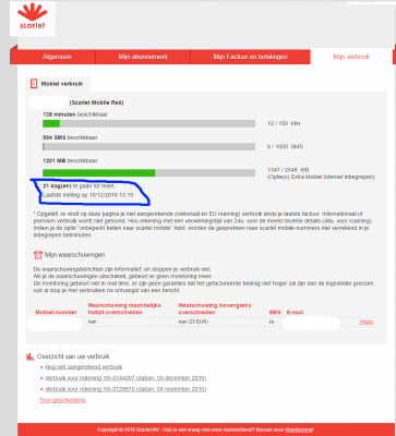 update meter en datum blijft