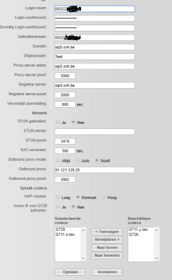 configuratie voip telefoon