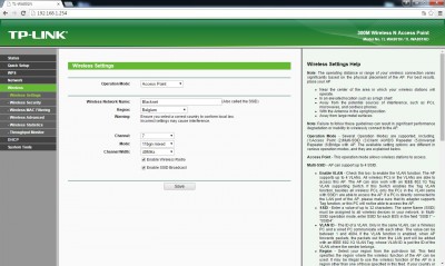 instellingen blacknet